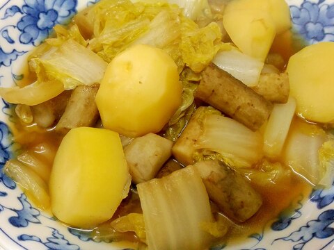 じゃがいもと牛蒡、白菜の炒め煮